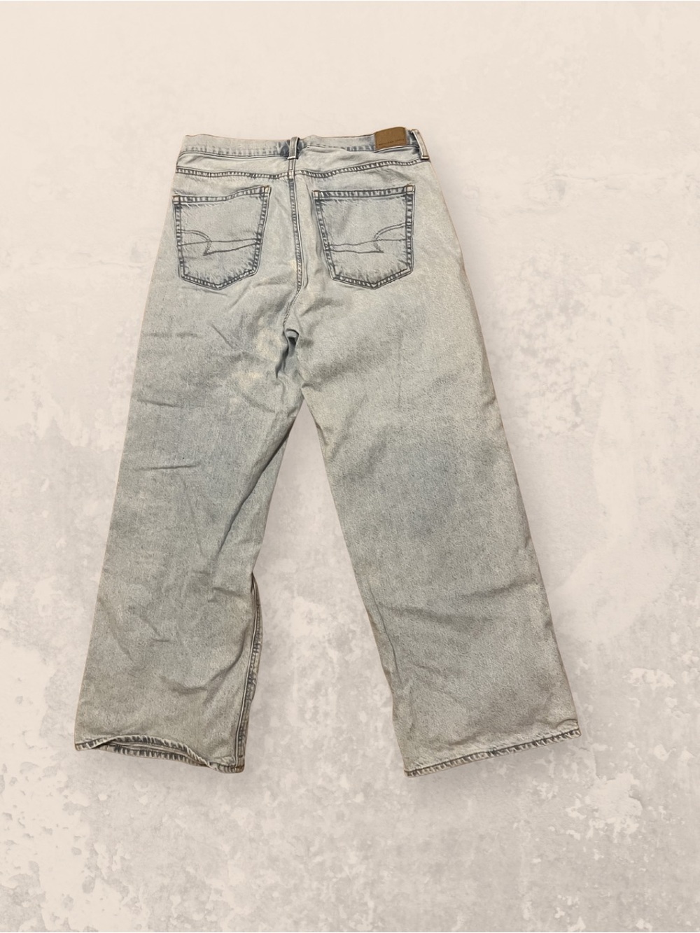 American Eagle Outfitters Light Wash Wide-Leg Flare Jeans
